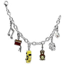 Silver Bracelet LOS604 Silver 925 Sterling Silver Bracelet with Crystal