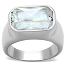 Silver Wedding Rings LOS671 Silver 925 Sterling Silver Ring with CZ