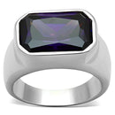 Silver Wedding Rings LOS672 Silver 925 Sterling Silver Ring with CZ