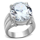 Silver Wedding Rings LOS675 Silver 925 Sterling Silver Ring with CZ