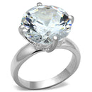 Silver Wedding Rings LOS681 Silver 925 Sterling Silver Ring with CZ