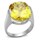 Silver Wedding Rings LOS689 Silver 925 Sterling Silver Ring with CZ