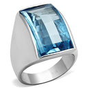 Silver Wedding Rings LOS691 Silver 925 Sterling Silver Ring with Synthetic