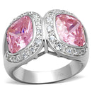 Silver Wedding Rings LOS697 Silver 925 Sterling Silver Ring with CZ