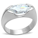 Silver Wedding Rings LOS704 Silver 925 Sterling Silver Ring with CZ