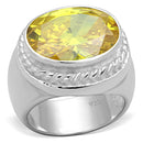 Silver Wedding Rings LOS731 Silver 925 Sterling Silver Ring with CZ