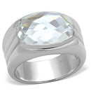 Silver Wedding Rings LOS736 Silver 925 Sterling Silver Ring with CZ