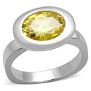 Silver Wedding Rings LOS751 Silver 925 Sterling Silver Ring with CZ