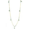 Gold Necklace LOS794 Matte Gold 925 Sterling Silver Necklace with Semi-Precious