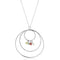 Silver Chain Necklace LOS795 Silver 925 Sterling Silver Necklace with Synthetic