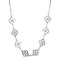 Sterling Silver Necklace LOS874 Rhodium 925 Sterling Silver Necklace with Crystal