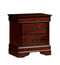 Louis Philippe III Contemporary Style Night Stand-Nightstands and Bedside Tables-Cherry-Wood-JadeMoghul Inc.
