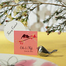 Love Bird Card Holders - Brushed Silver (Pack of 8)-Table Planning Accessories-JadeMoghul Inc.