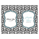 Love Bird Damask Program Berry (Pack of 1)-Wedding Ceremony Stationery-Vintage Gold-JadeMoghul Inc.