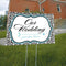 Love Bird Damask Wedding Directional Sign Berry (Pack of 1)-Wedding Signs-Berry-JadeMoghul Inc.