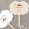 Love Bird Personalized Hand Fan Spring (Pack of 1)-Wedding Parasols Umbrellas & Fans-Grass Green-JadeMoghul Inc.