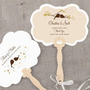 Love Bird Personalized Hand Fan Spring (Pack of 1)-Wedding Parasols Umbrellas & Fans-Pastel Blue-JadeMoghul Inc.