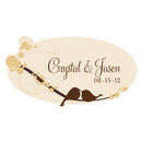 Love Bird Small Cling Spring (Pack of 1)-Wedding Signs-Pastel Blue-JadeMoghul Inc.