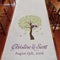 Love Bird Tree Personalized Aisle Runner White With Hearts Plum (Pack of 1)-Aisle Runners-Red-JadeMoghul Inc.