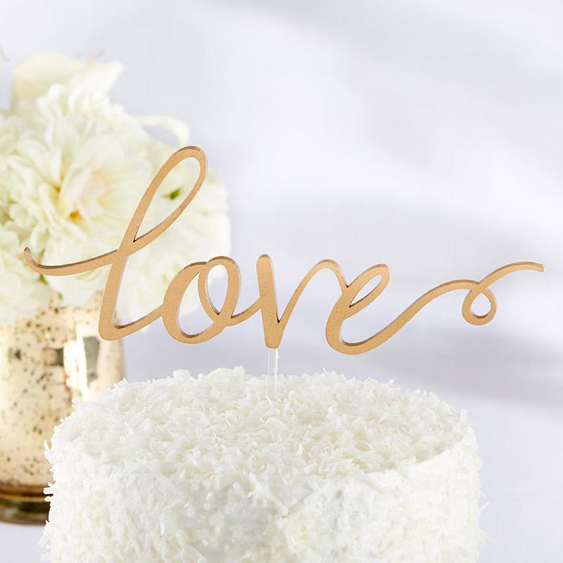 Love Cake Topper-Wedding Cake Toppers-JadeMoghul Inc.