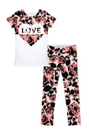 Love Flirty Girl Betty Set - Girls-Flirty Girl-18M/2-Pink/Black/White-JadeMoghul Inc.