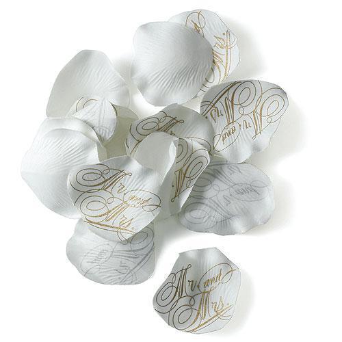 Love Letter Printed Silk Flower Petals - Mr. and Mrs. (Pack of 1)-Wedding Table Decorations-JadeMoghul Inc.
