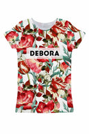 Love Song Customized NAME Zoe T-Shirt - Women-Love Song-XS-White/Red/Green-JadeMoghul Inc.