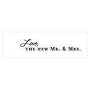 "Love, the New Mr. & Mrs." Confetti Cards Indigo Blue (Pack of 1)-Wedding Favor Stationery-Black-JadeMoghul Inc.