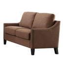 Loveseats Cheap Loveseats - 48" X 31" X 36" Brown Linen Loveseat HomeRoots