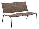 Loveseats Comfy Loveseat - 49.8" x 35.8" x 31.5" Espresso, PVC, Steel, Loveseat HomeRoots