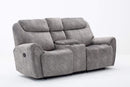 Loveseats Gray Loveseat - 66" X 40" X 40" Gray Console Loveseat HomeRoots