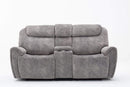 Loveseats Gray Loveseat - 66" X 40" X 40" Gray Console Loveseat HomeRoots