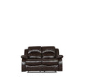Loveseats Leather Loveseat - 60" X 38" X 40" Brown Loveseat HomeRoots