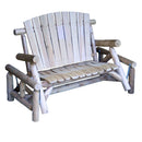 Loveseats Lounge Loveseat - 59" X 32" X 40" Natural Wood Loveseat Glider HomeRoots