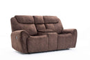 Loveseats Lounge Loveseat - 66" X 40" X 40" Brown Console Loveseat HomeRoots