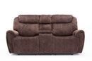 Loveseats Lounge Loveseat - 66" X 40" X 40" Brown Console Loveseat HomeRoots