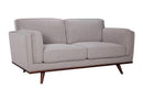 Loveseats Lounge Loveseat - 68" X 39" X 34" Light Taupe Polyester Loveseat HomeRoots