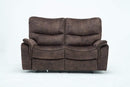 Loveseats Loveseats For Sale - 40" Elegant Dark Brown Fabric Loveseat HomeRoots