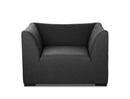 Loveseats Loveseats For Sale - 51" X 33" X 27" Dark Charcoal Fabric Love Seat HomeRoots