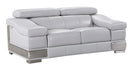 Loveseats Modern Loveseat - 31-39" Lovely Light Grey Loveseat HomeRoots