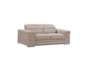 Loveseats Vintage Loveseat - 29-38" Modern Beige Leather Loveseat HomeRoots