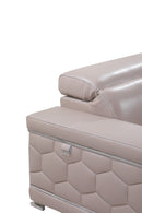 Loveseats Vintage Loveseat - 29-38" Modern Beige Leather Loveseat HomeRoots