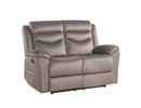 Loveseats Vintage Loveseat - 37" X 57" X 42" Velvet Upholstery Metal Reclining Mechanism Loveseat (Motion) HomeRoots
