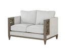 Loveseats Vintage Loveseat - 38" X 55" X 35" Fabric Salvaged Natural Upholstery Wood Leg Loveseat HomeRoots