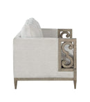 Loveseats Vintage Loveseat - 38" X 55" X 35" Fabric Salvaged Natural Upholstery Wood Leg Loveseat HomeRoots