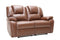 Loveseats Vintage Loveseat - 40" Contemporary Brown Leather Loveseat HomeRoots