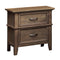 Loxley Transitional Nightstand, Weathered Oak Finish-Nightstands and Bedside Tables-Weathered Oak-Wood-JadeMoghul Inc.