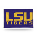 DIY Banner LSU "Block Letters" Purple Back 3 X 5