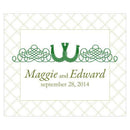 Luck Of The Irish Rectangular Label Plum (Pack of 1)-Wedding Favor Stationery-Ruby-JadeMoghul Inc.