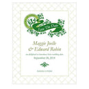 Luck Of The Irish Save The Date Card Plum (Pack of 1)-Weddingstar-Peacock Green-JadeMoghul Inc.